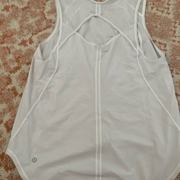 White lululemon workout top - Picture 2 of 2